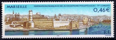 2002 - France 3489 - 75e Congr�s de la F�d�ration Fran�aise des Associations Philat�liques � Marseille (FFAP)