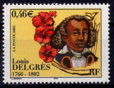 2002 - France 3491 - Bicentenaire de la mort de Louis Delgr�s (1766-1802), d�fenseur de l\'abolition de l\'esclavage