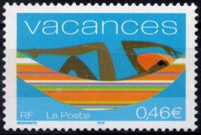 2002 - France 3494 - Timbre pour vacances (Adh�sif �mis en carnet)