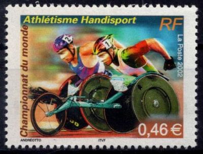 2002 - France 3495 - Championnat du monde d\'Athl�tisme Handisport au stadium Lille-M�tropole