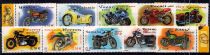 2002 - France 3508 - Collections jeunesse - Cylindrées et carénages, motos (Les 10 valeurs découpées du BF51)