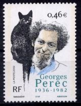2002 - France 3518 - 20e anniversaire de la mort de l\'écrivain Georges Perec (1936-1982)