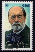 2002 - France 3524 - Centenaire de la mort de l\'écrivain Emile Zola (1840-1902)