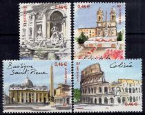 2002 - France 3527/3530 -  Rome (Les 4 valeurs découpées du BF53)