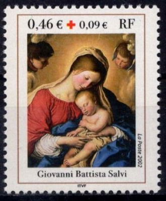 2002 - France 3531 - Au profit de la Croix-Rouge - F�te de fin d\'ann�e, Vierge et Enfant J�sus