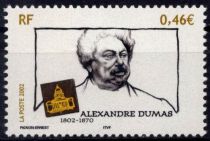 2002 - France 3536 - Bicentenaire de la naissance de l\'écrivain Alexandre Dumas (1802-1870)