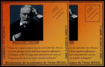 2002 - France Blocs Marigny n&deg; 14D + 14ND - Bicentenaire de la naissance de Victor Hugo (1802-1885)