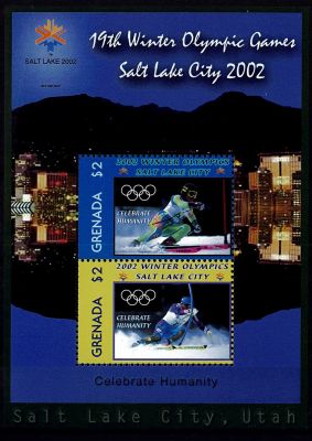 2002 - Grenade Bloc n� 626 - Jeux Olympiques d\'hiver - 2002 Salt Lake City