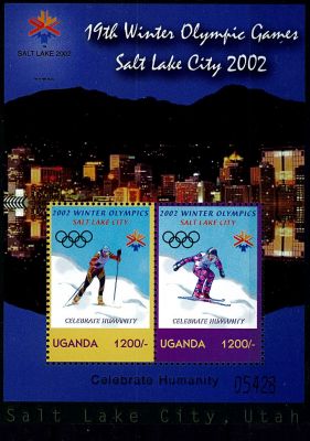 2002 - Ouganda BF n� 340 - Sports - JO hiver - 2002 Salt Lake City