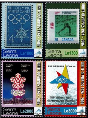 2002 - Sierra Leone n� 4126/4129 - Sports - JO hiver - 2006 Turin