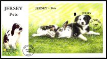 2003 - Jersey Enveloppe 1er jour Bloc n&deg; 50 - Chien