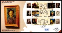 2003 - Pays-Bas 2 FDC n&deg; 1997/2006 - 150&egrave; anniversaire de la naissance du peintre Vincent Van Gogh