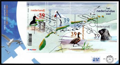 2003 - Pays-Bas 2 FDC n� 2028/2035 - Faune de la mer des Wadden