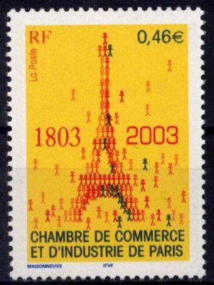 2003 - Timbre de France n�3545 - Bicentenaire de la Chambre de commerce et d\'industrie de Paris