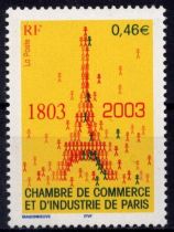 2003 - Timbre de France n°3545 - Bicentenaire de la Chambre de commerce et d\'industrie de Paris