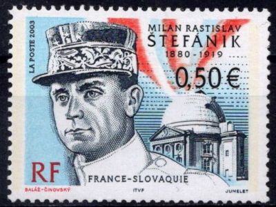 2003 - Timbre de France n�3554 - Hommage � Milan Rastislav Stefanik (1880-1919) (Emission commune avec la Slovaquie)