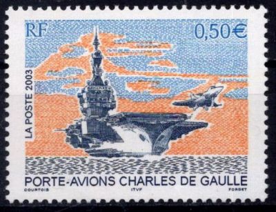 2003 - Timbre de France n�3557 - Porte-avions Charles de Gaulle