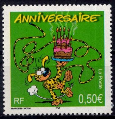 2003 - Timbre de France n�3569 - Timbre pour anniversaires - Marsupilami