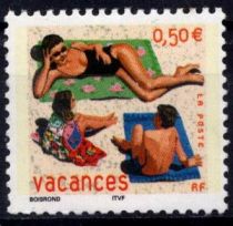 2003 - Timbre de France n°3577 - Timbre pour vacances (Gommé)