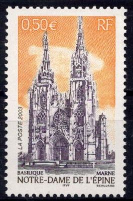 2003 - Timbre de France n�3579 - Basilique Notre-Dame de l\'Epine - Marne