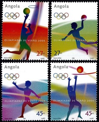 2004 - Angola n� 1575/1578 - JO �t� - 2004 Ath�nes