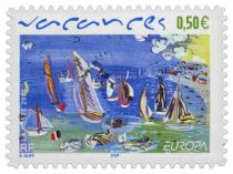 2004 - France Adhésif 42 (3672) Europa \ Les vacances\ 