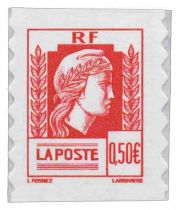 2004 - France Adhésif 43 (3716) 60ème anniversaire de la Marianne d\'Alger