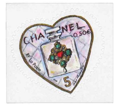 2004 - France Adh�sifs 38_39 (3632B_3633B) Saint Valentin Karl Lagerfeld Maison Chanel