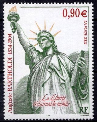 2004 - France Timbre n� 3639 - Centenaire de la mort du sculpteur Auguste Bartholdi (1834-1904)