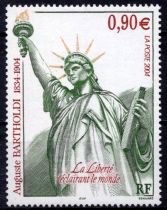 2004 - France Timbre n&deg; 3639 - Centenaire de la mort du sculpteur Auguste Bartholdi (1834-1904)