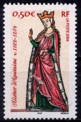 2004 - France Timbre n� 3640 - 800e anniversaire de la mort de la reine Ali�nor d\'Aquitaine (v. 1122-1204)