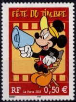 2004 - France Timbre n&deg; 3641 - F&ecirc;te du timbre - Mickey