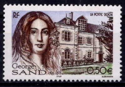 2004 - France Timbre n� 3645 - Bicentenaire de la naissance de l\'�crivain George Sand (1804-1876)