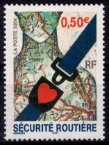 2004 - France Timbre n&deg; 3659 - S&eacute;curit&eacute; routi&egrave;re