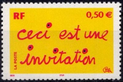 2004 - France Timbres n� 3636 - Message - Ceci est une invitation