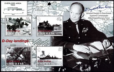 2004 - Gibraltar n� BF60 - 2�me Guerre mondiale - 60e anniversaire du d�barquement du 6 juin 1944