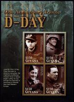 2004 - Guyana n° 5773A/5773D - 2ème Guerre mondiale - 60e anniversaire du débarquement du 6 juin 1944