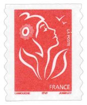 2005 - France Adhésif 49 (3744) Marianne de Lamouche TVP rouge provenant de carnet