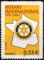 2005 - France Adhésif n° 52 (3750A) - Centenaire du Rotary Club International