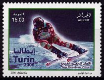 2006 - Algérie Timbre n° 1437 - Jeux Olympiques d\'hiver - 2006 Turin