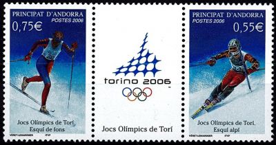 2006 - Andorre fran�ais n� 622/623 - Sports - JO hiver - 2006 Turin