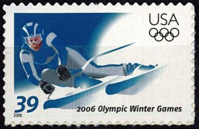 2006 - Etats Unis Timbre n� 3744 - Jeux Olympiques d\'hiver - 2006 Turin 