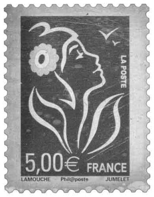2006 - France Adh�sif 85 (3925) Marianne de Lamouche 5,00� en argent