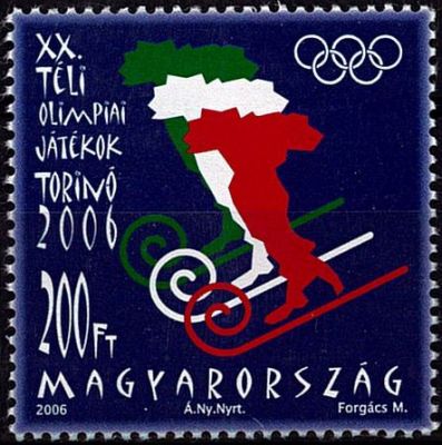 2006 - Hongrie timbre n� 4089 - Jeux Olympiques d\'hiver - 2006 Turin