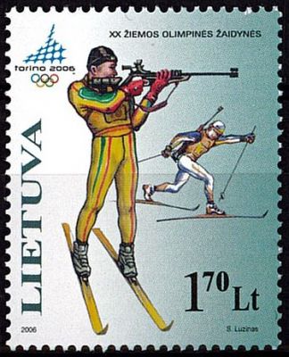 2006 - Lithuanie timbre n� 777 - Jeux Olympiques d\'hiver - 2006 Turin