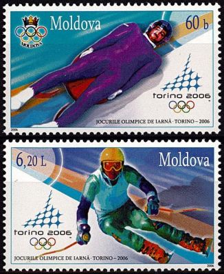 2006 - Moldavie timbres n� 461/462 - Jeux Olympiques d\'hiver - 2006 Turin