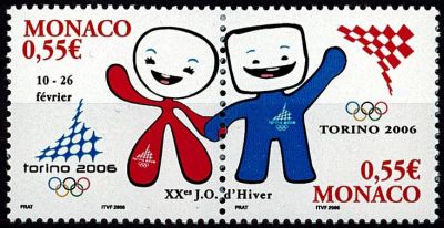 2006 - Monaco n� 2529/2530 - Sports - JO hiver - 2006 Turin