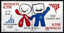 2006 - Monaco n° 2529/2530 - Sports - JO hiver - 2006 Turin