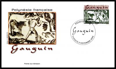 2006 - Polyn�sie Fran�aise FDC n� 795/796 - Oeuvres du peintre Paul Gauguin