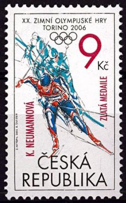 2006 - R�publique Tcheque Timbre n� 428 - Jeux Olympiques d\'hiver - 2006 Turin